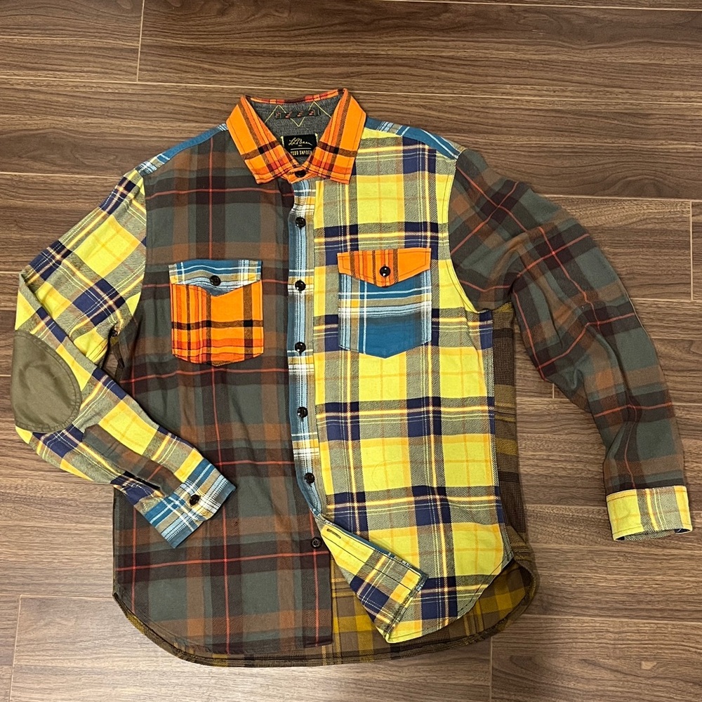 L.L. BEAN x TODD SYNDER Heavyweight Plaid Men's Shirt MEDIUM